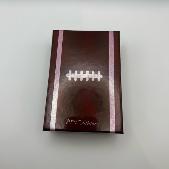 *New* Betsey Johnson Football Charm with Iridescent Bow - Picture 3 of 4